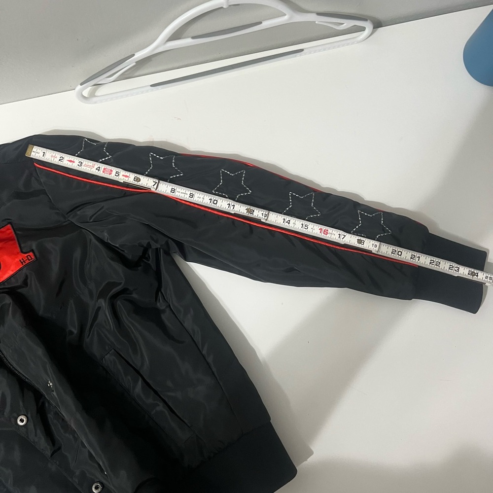 Harley-Davidson Black Puffer Jacket with Red Accents - Picture 7 of 9